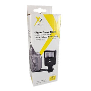 Xit Digital Slave Flash with Bracket for Digital/DSLR Camera (Black)